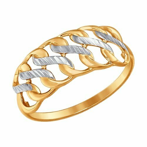 Кольцо Яхонт, золото, 585 проба, размер 19 кольцо platina красное золото 585 проба цитрин размер 19