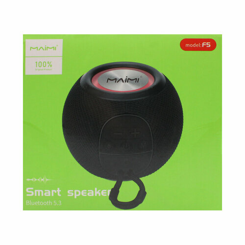 Портативная колонка Maimi F5 черный 145100₽