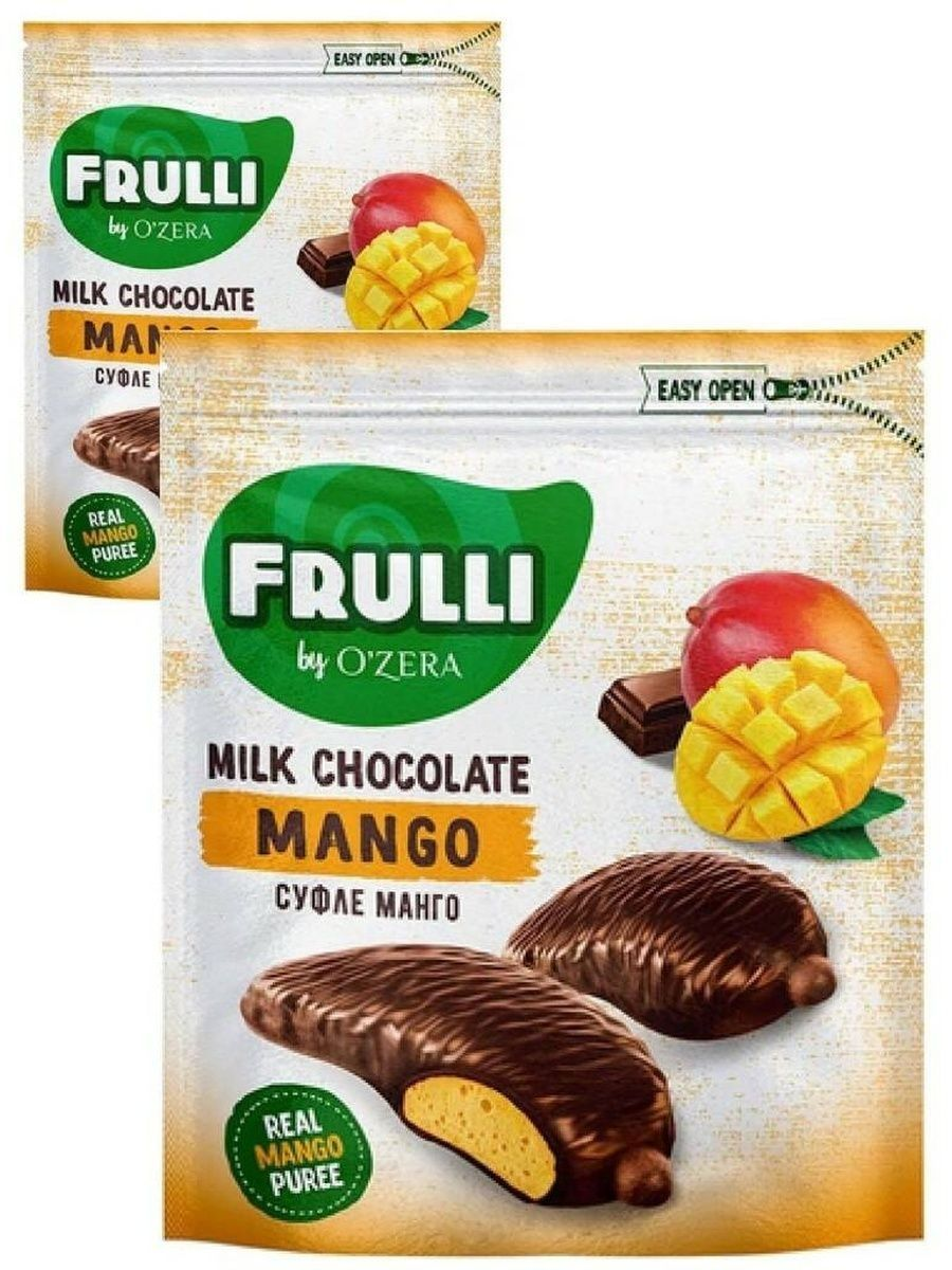 Конфеты "OZera" Frulli суфле манго в шоколаде, 125 г, 2 упаковки