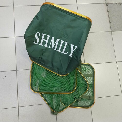 Садок береговой прорезиненный SHMILY 2mx40cm квадрат. в сумке