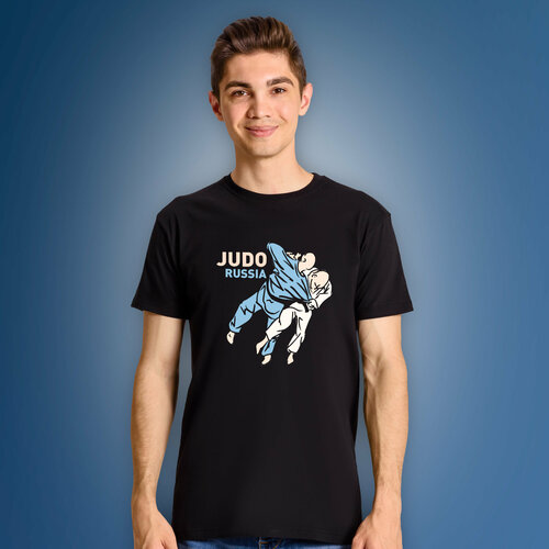 фото Футболка, размер 3xl, черный aika "яркость и стиль в спорте"