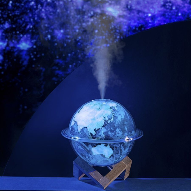 Аромалампа, Увлажнитель воздуха, светильник планета Земля, ночник - фотография № 5