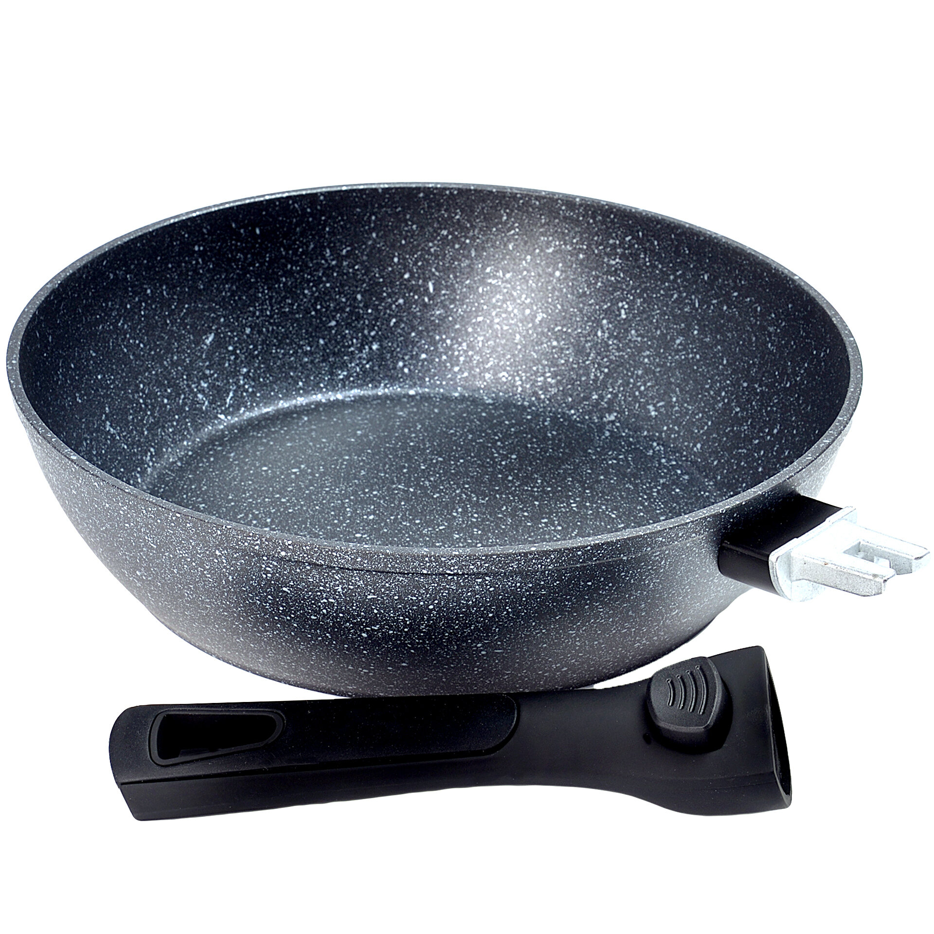 фото Сковорода MAYER&BOCH 40403 28 см с мраморным покрытием и съемной ручкой