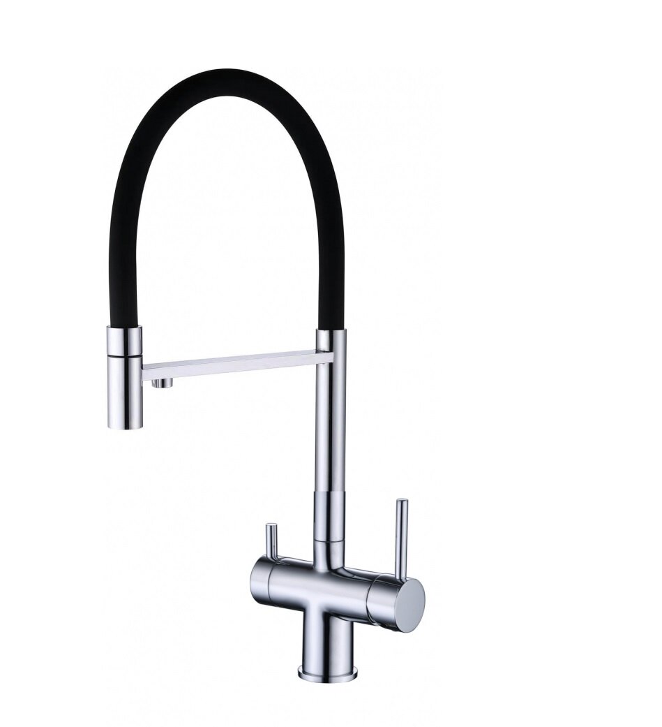 Смесители для кухни с подключением под фильтр Grocenberg GB4099CR хром
