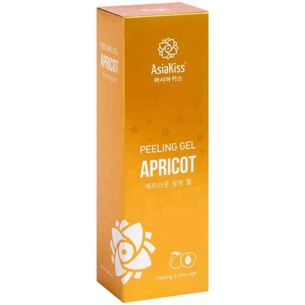 Пилинг-гель для лица AsiaKiss appricot peeling gel c экстрактом абрикоса 180мл Green COS - фото №6