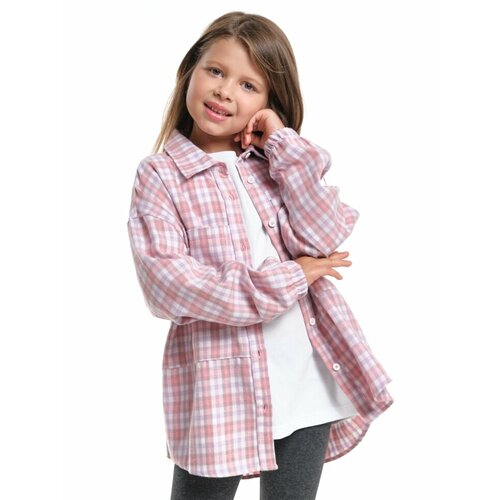 Рубашка Mini Maxi, размер 140-152, розовый худи mini maxi размер 152 розовый