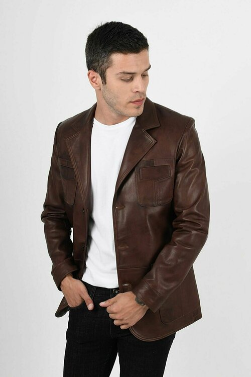 Пиджак Alin, размер XL, коричневый