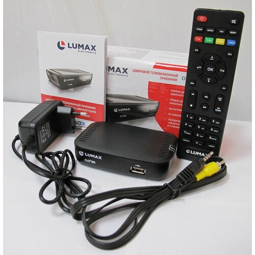 lumax dv 3218 hd dvt2 dvb c lan обуч пульт ТВ-ресивер LUMAX - DV1123HD (DVT2, DVB-C, Wi-Fi)