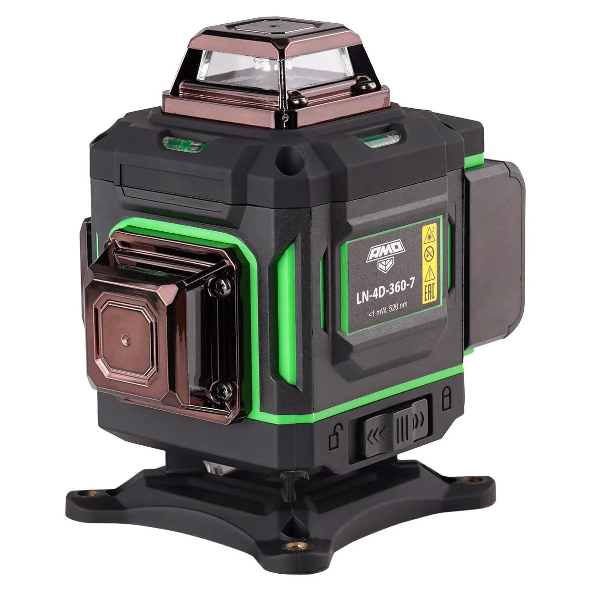 Лазерный уровень AMO LN 4D-360-7 с зеленым лучом - фотография № 2