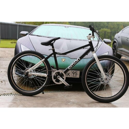 Велосипед на алюминиевой раме Richiesto TT072 7S 26 Городской Взрослыйподростковый Мужской Женский черно-белый 2360000₽