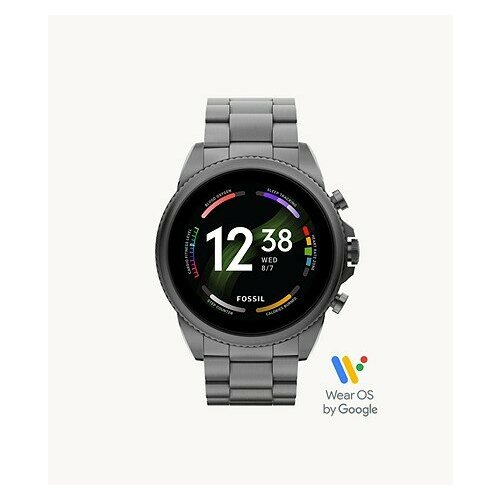 Умные часы Fossil Gen 6 44 мм Smoke Stainless Steel (FTW4059)