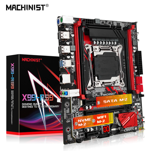 Материнская плата Micro ATX MACHINIST R59 DDR4 до 64 ГБ LGA 2011-3 для Xeon E5 Intel Core i7 675000₽