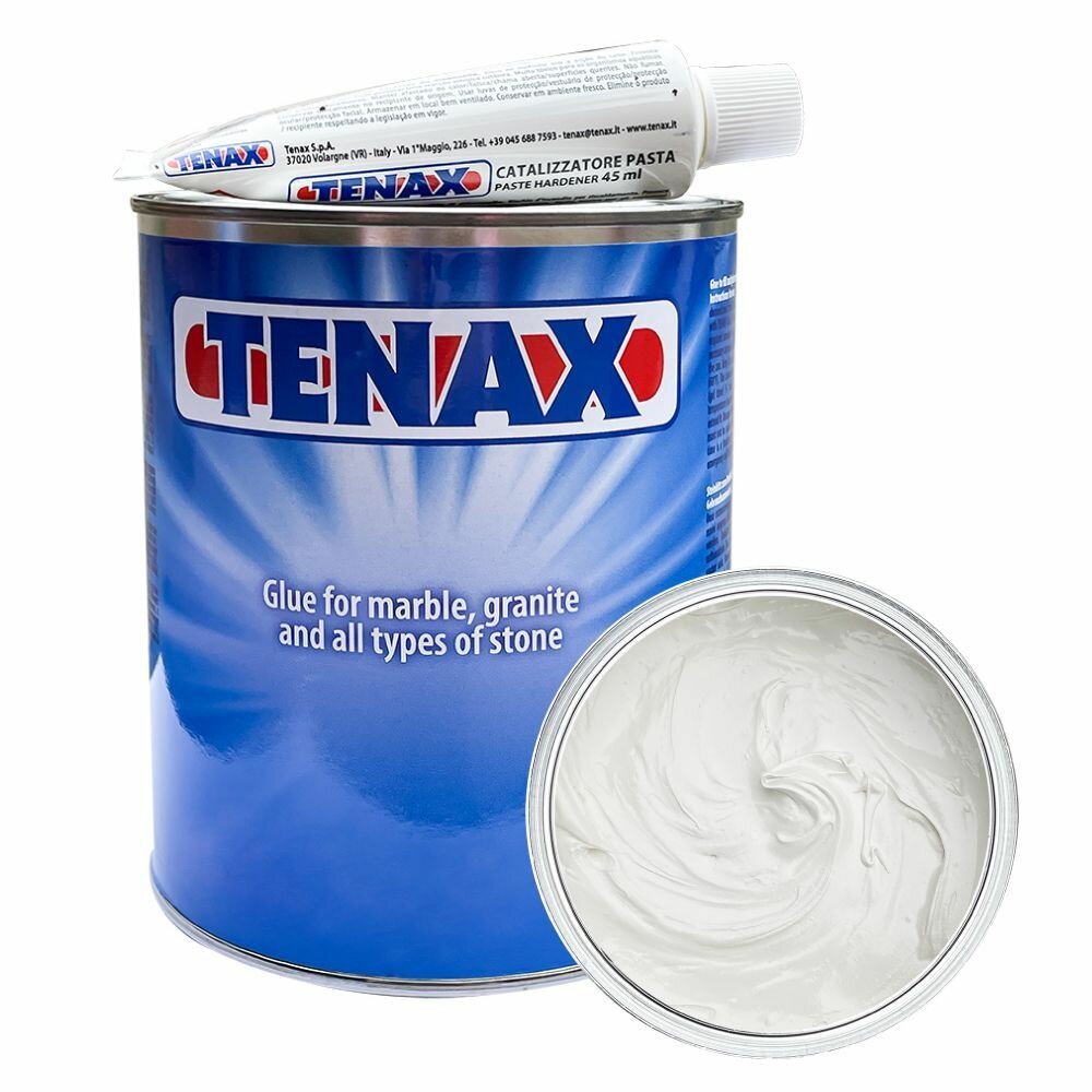 фото Клей полиэфирный TENAX SOLIDO Bianco (белый, густой), 1 л