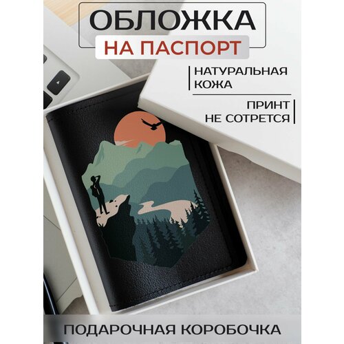 Обложка для путешествий RUSSIAN HandMade, черный