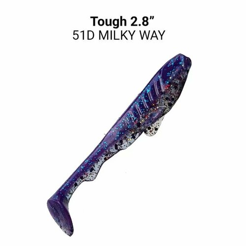 Силиконовая приманка мягкая съедобная Crazy Fish Tough 2.8 70 мм 59-70-50d-6 5 шт.