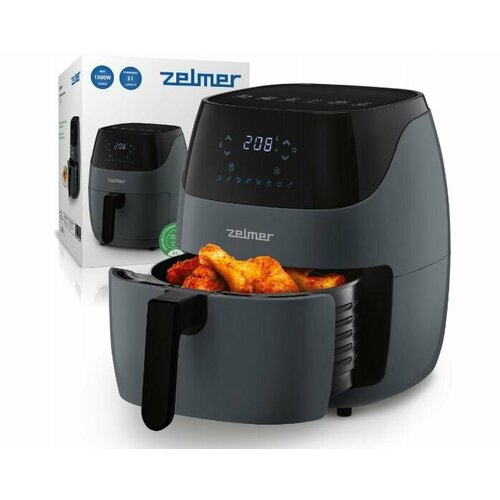 Аэрогриль Zelmer ZAF5502G 1500 Вт 5 л черный 2907700₽