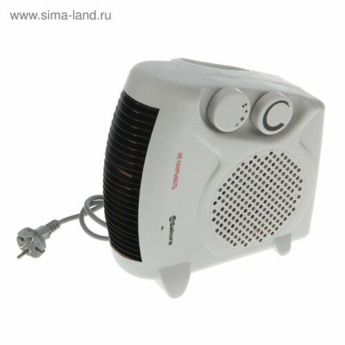 Тепловентилятор SA-0501, 2000 Вт, верт-гориз, вентиляция без нагрева, белый тепловентилятор sakura sa 0501