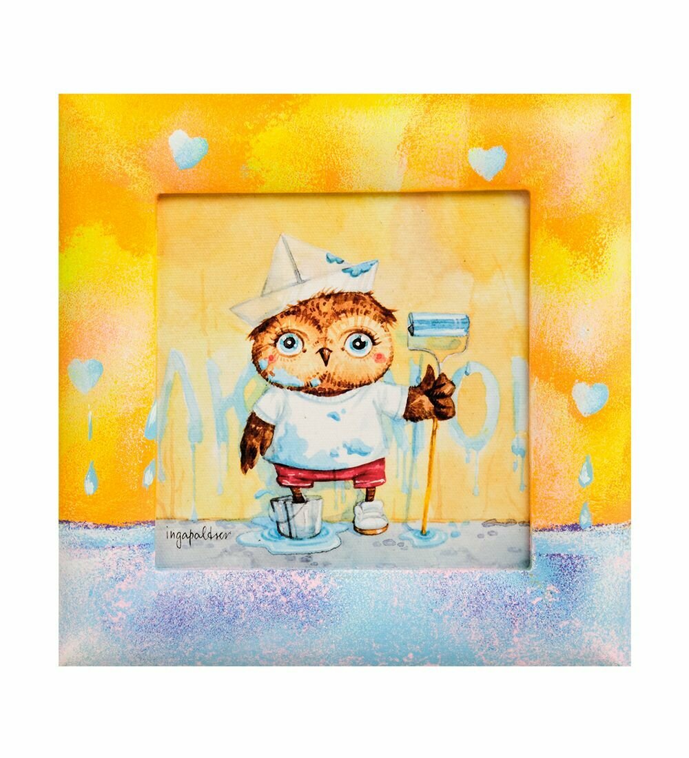 Жикле в расписной раме 'Мастер на все руки' 16х16