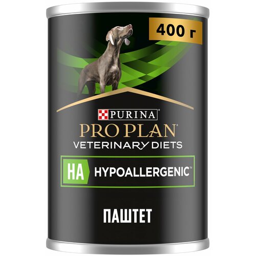 Влажный корм для собак Pro Plan Veterinary Diets HA Hypoallergenic при пищевой непереносимости, 400 г х 6 шт