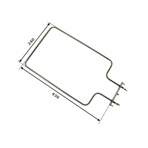 Тэн для духовки 800W 230V верхний П-обр Лысьва 430х240 мм 920₽