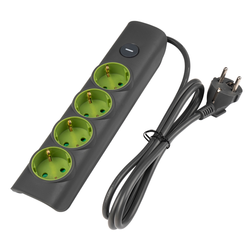 Удлинитель бытовой с выключателем JAZZWAY ET-04-300W 1219₽