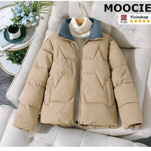 фото Пуховик moocie, размер l, хаки