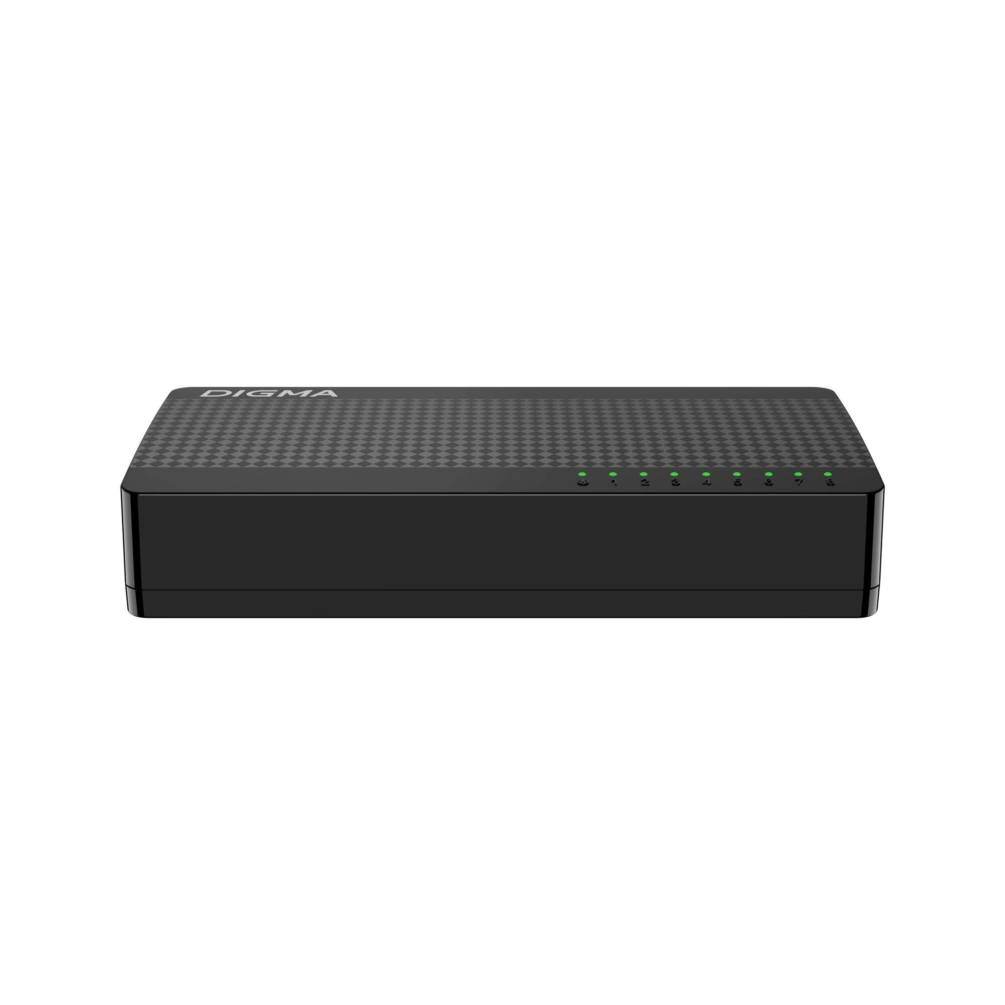 Коммутатор неуправляемый Digma DSW-108GE DSW-108GEV2
