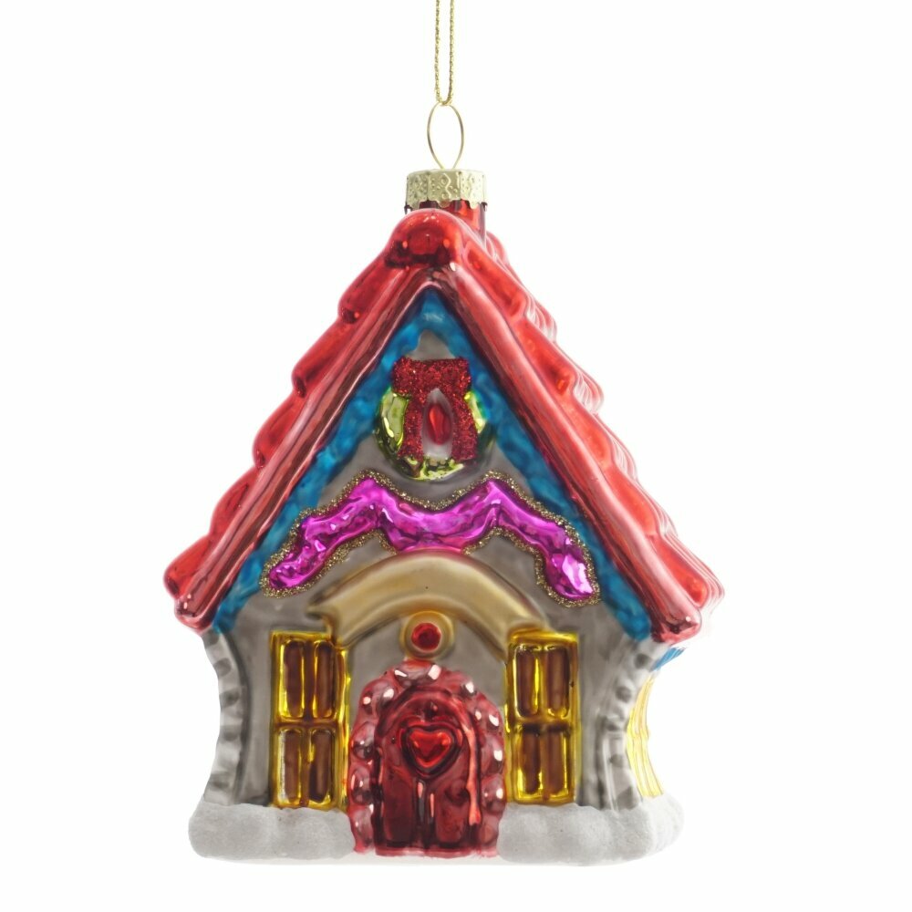 Украшение новогоднее "Домик", L8,5 W6,5 H12 см
