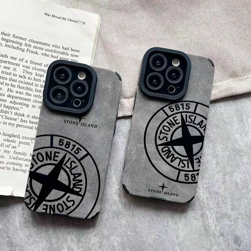 Чехол Stone Island для iPhone 12 Pro, высококачественная кожа.