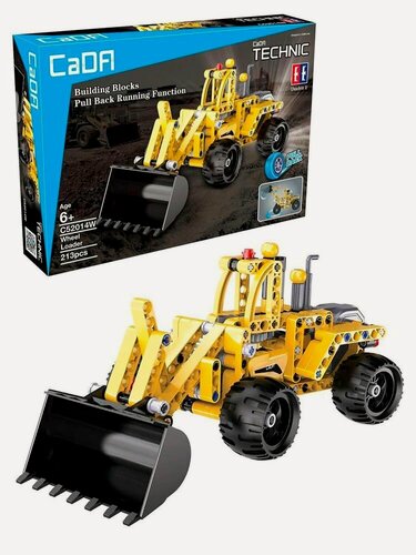 Изображение товара Конструктор CaDA Technic бульдозер совместим с C52013W, инерционный (213 детали) - C52014W