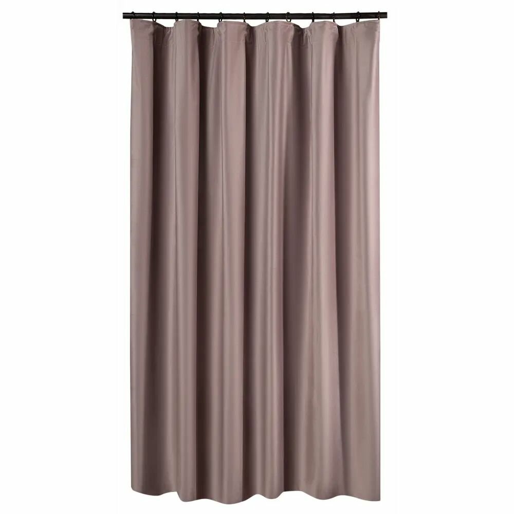 Штора на ленте со скрытыми петлями блэкаут Annalise 200x280 см цвет серо-сиреневый