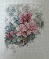 13686 Набор для вышивания крестом "Бабочки и клематисы",18*41см, DIMENSIONS — фото 1