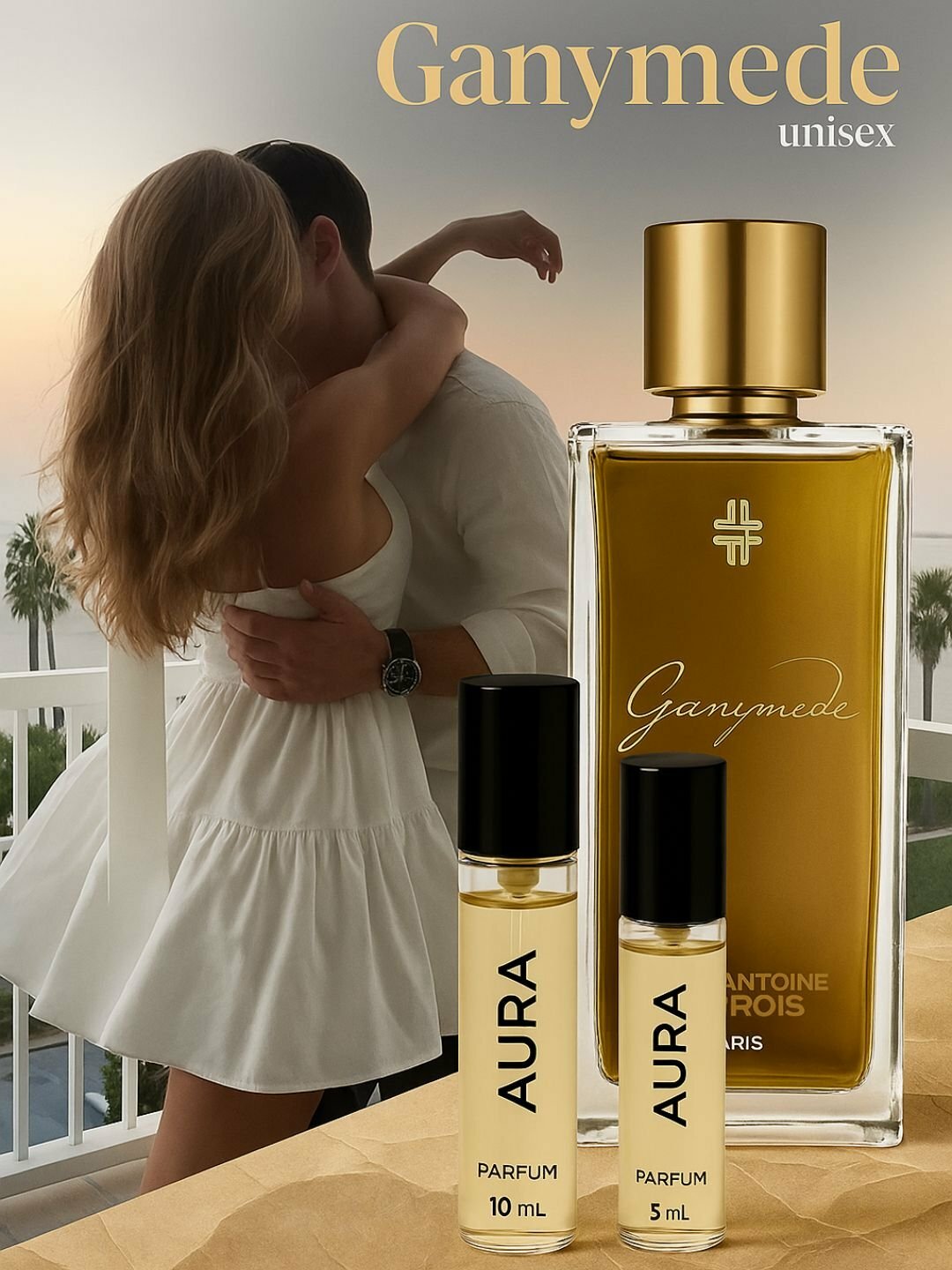 Духи для женщин, Ganymede Marc-antoine для мужчин унисекс, летний осенний распив парфюм 5 мл
