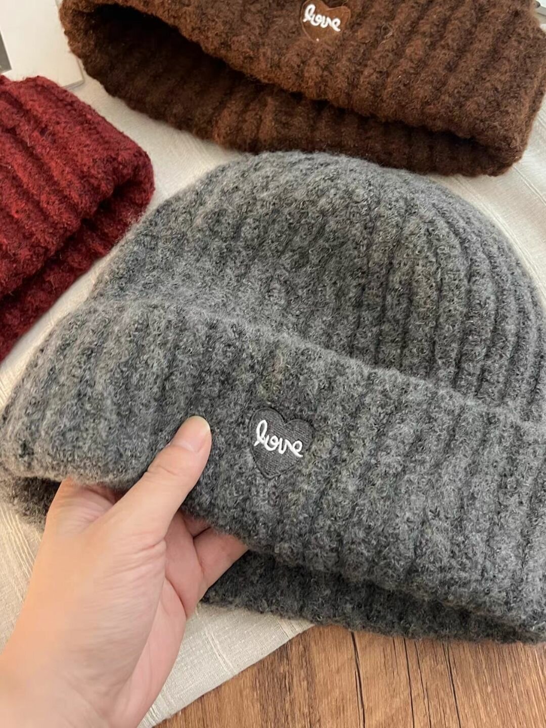 Шапка-бини для девочек и женщин, размер OneSize, серый — фото 1