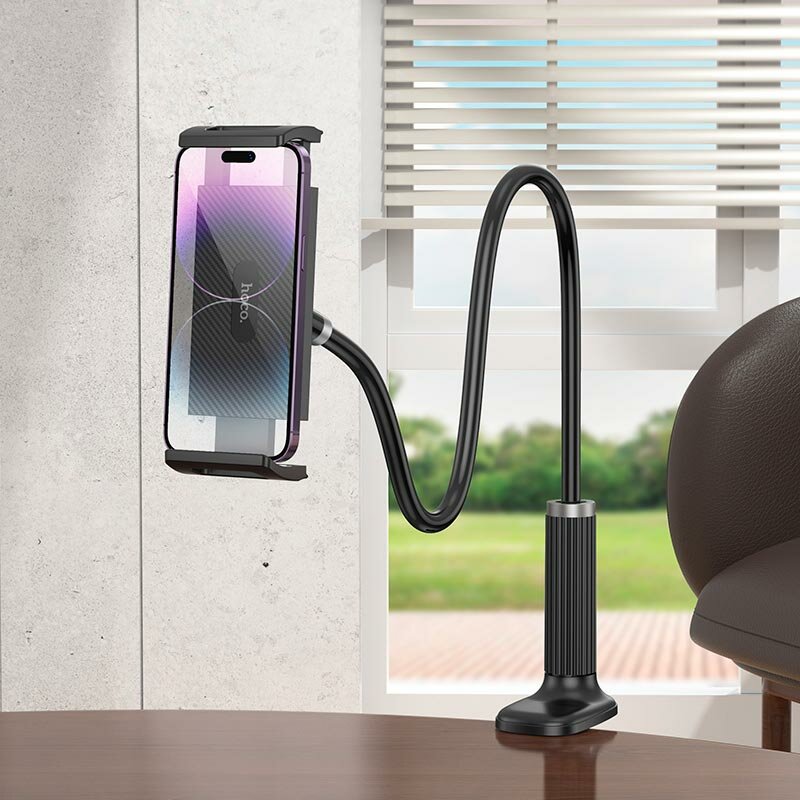 Настольный держатель HOCO HD10 для смартфонов и планшетов 4,5–13”, ABS/алюминий — фото 1