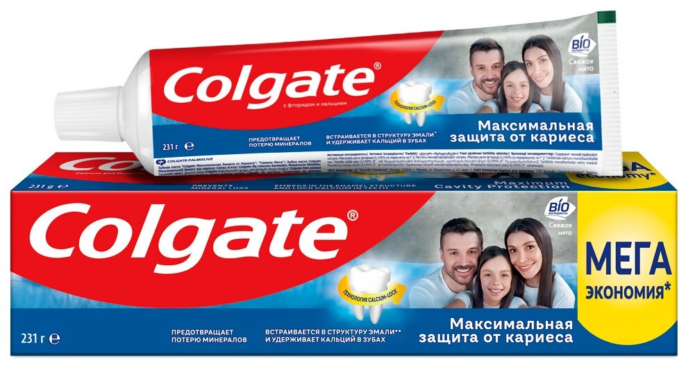 Зубная паста Colgate Максимальная защита Свежая мята 150мл - фото №6