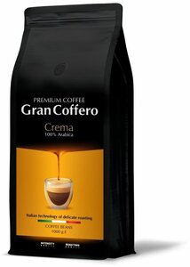 Кофе в зернах GranCoffero Crema, 100% Арабика, средней обжарки, 1 кг