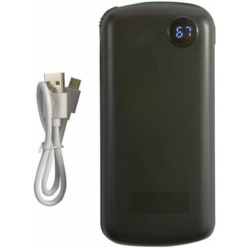 Внешний аккумулятор Yoliba чёрный с датчиком заряда и функцией сверхбыстрой зарядки емкость 20 000 mAh 291600₽