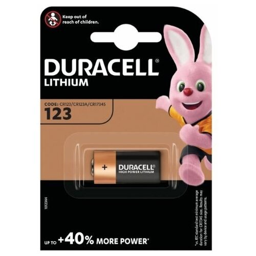 батарейка duracell high power lithium cr123 3 в bl1 Батарейка Duracell CR123