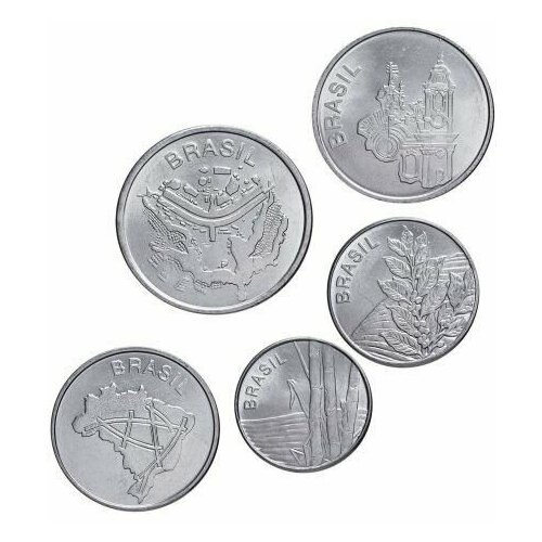 Бразилия набор из 5 монет 1982-1985 годов код 23847 польша набор из 5 монет 2010 2014 годов код 23857