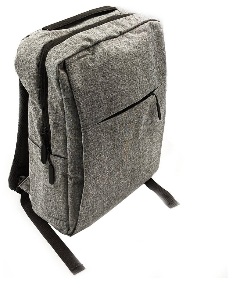Городской водонепроницаемый рюкзак для ноутбука до 15,6 дюймов с USB, серый