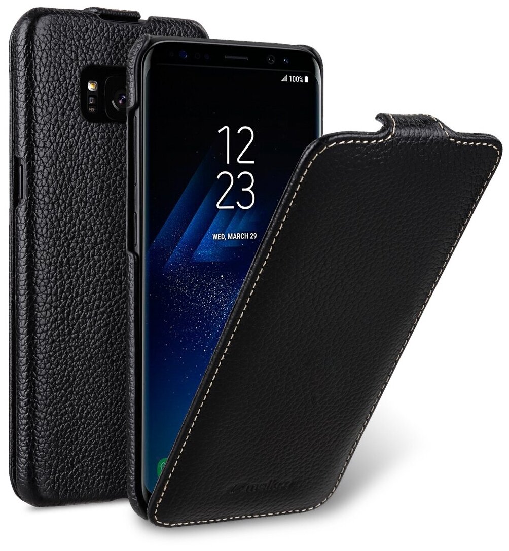 Кожаный чехол флип Melkco для Samsung Galaxy S8 Plus - Jacka Type, черный