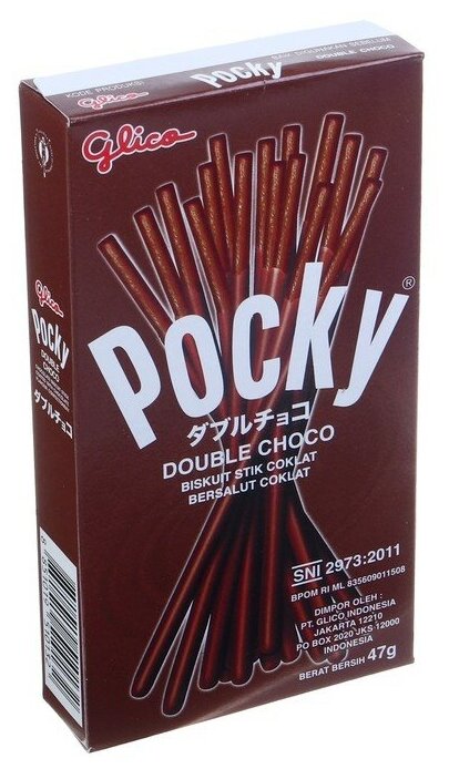 Печенье Glico Pocky Двойной шоколад, 47 г