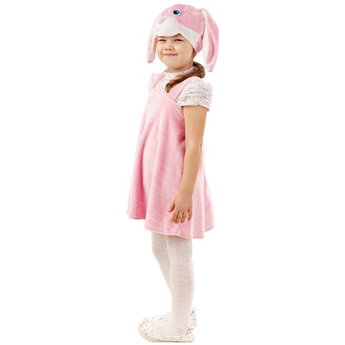 Купить Костюм пуговка Зайка Мила (4004 к-18), розовый, размер 110, Карнавальные костюмы
