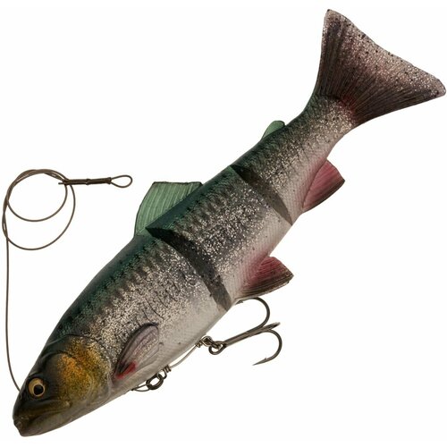 воблер свимбейт savage gear 4d line thru trout 250 ss lemon trout Воблер для рыбалки Savage Gear 4D Line Thru Trout 250 SS цв. Green Silver, 180 гр 250 мм, на щуку, таймень, свимбейт медленно тонущий, заглубление до м