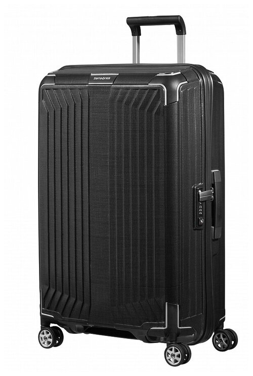 Чемодан Samsonite, 75 л, размер M, черный