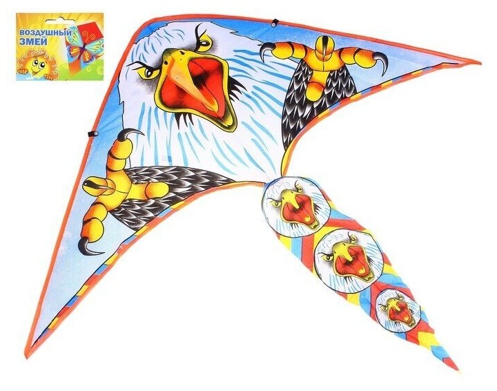 Воздушный змей Орёл , большие лапы, с леской