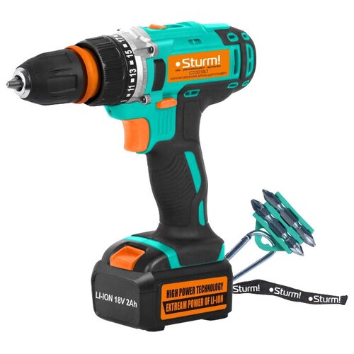 Аккумуляторная дрель-шуруповерт Sturm CD3218LT 1199000₽
