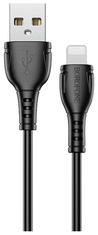 Дата-кабель USB универсальный Lightning Borofone BX51 (черный)