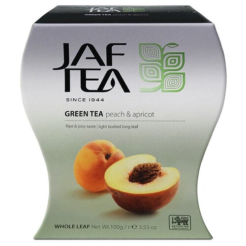 Чай Джаф зелёный Персик абрикос 100г Jaf Tea Peach & apricot